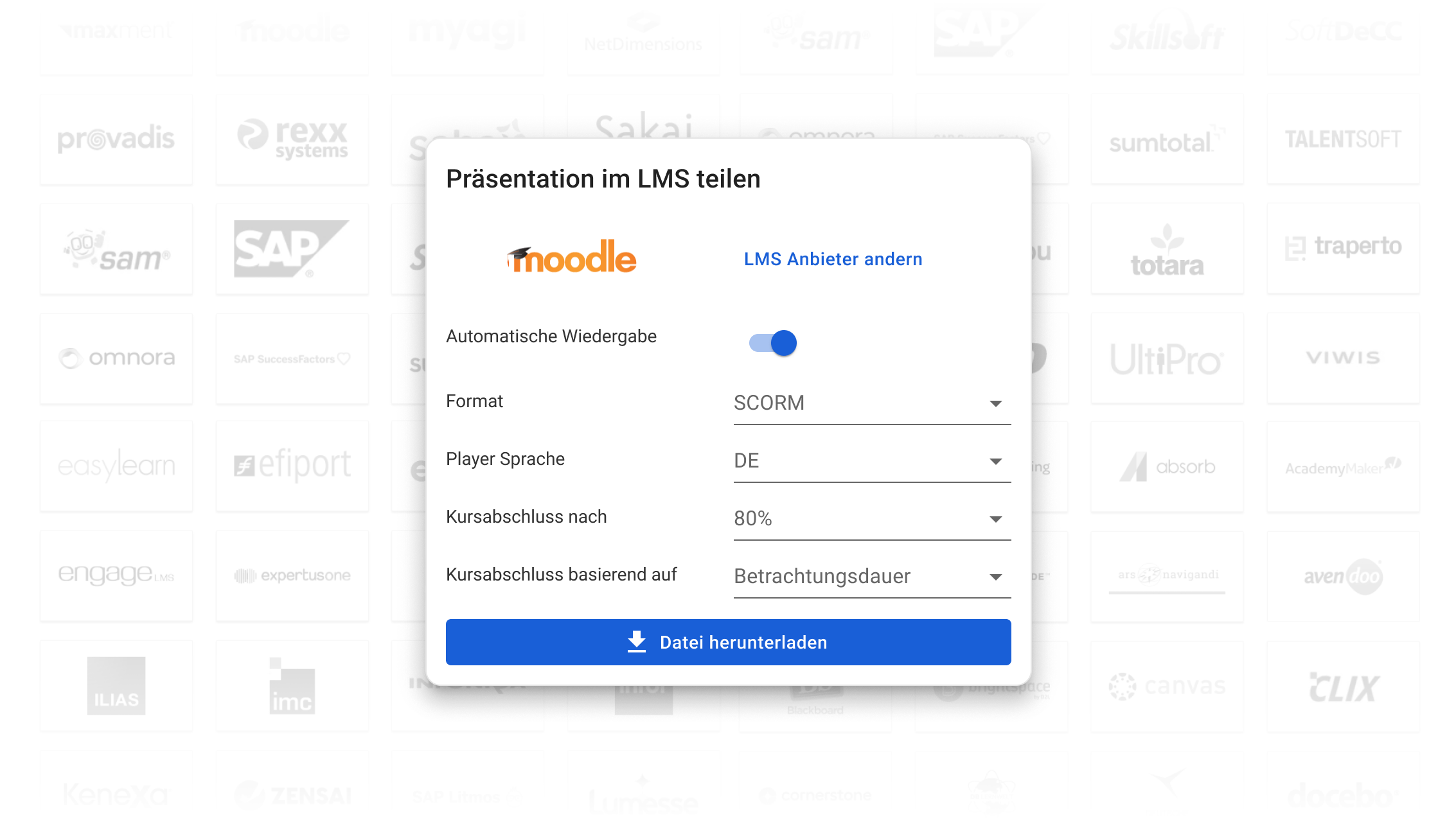 Asset - LMS Integration DE